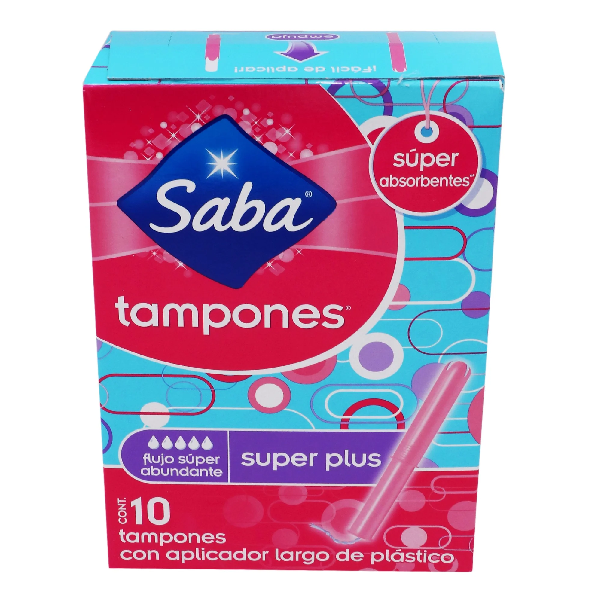 Tampones Saba Largo Superplus Con 10 Piezas - Image 3