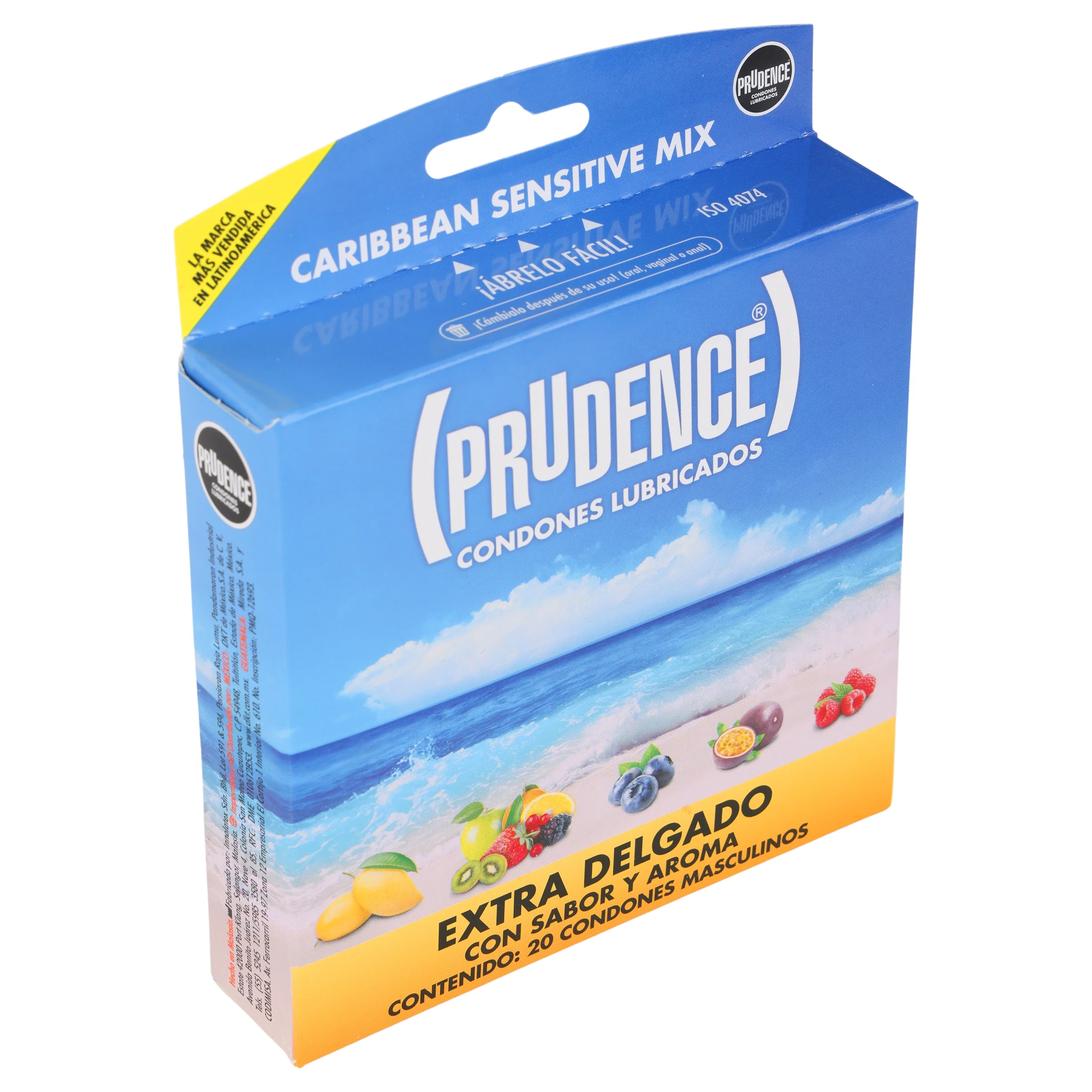 Preservativo Prudence Caribbe Mix Con 20 Piezas - Image 2