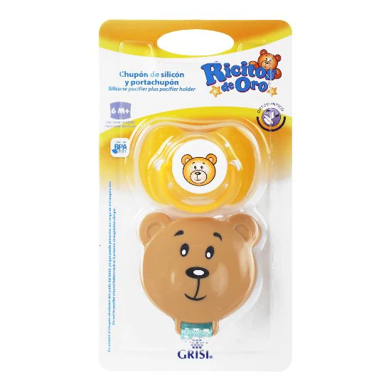 Chupon Ricitos Oro Porta Chupon 6 Meses