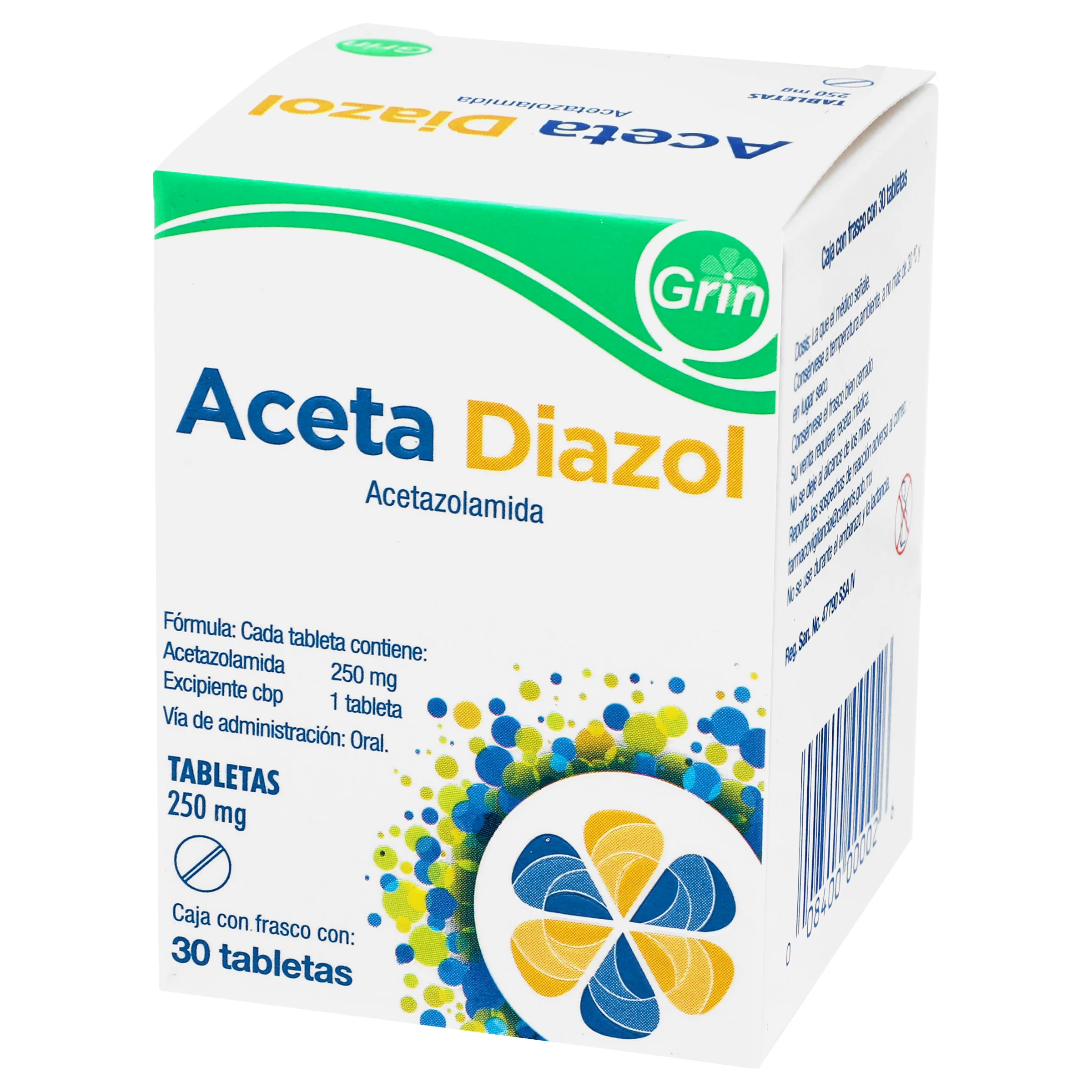 Aceta-Diazol 250 Mg Tabletas 30 - Image 3