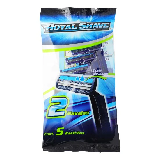 Maquina Royal Shave Deschable 2 Navaja Con 5 Piezas