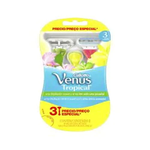 Rastrillo Gtte Venus Trop Prec-Esp 3 Piezas