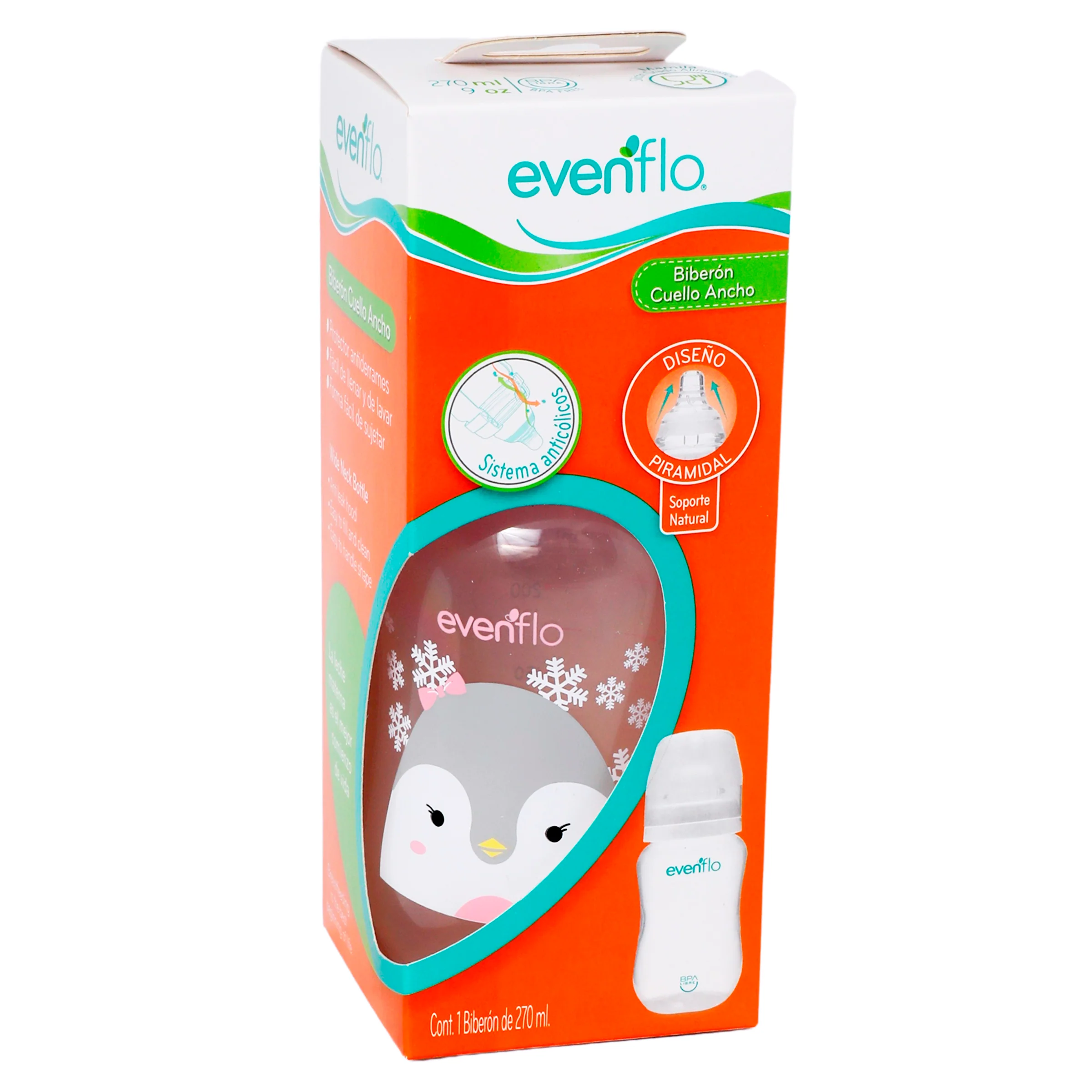 Biberón Evenflo Cuell Ancho Decor 9Ozn - Image 7
