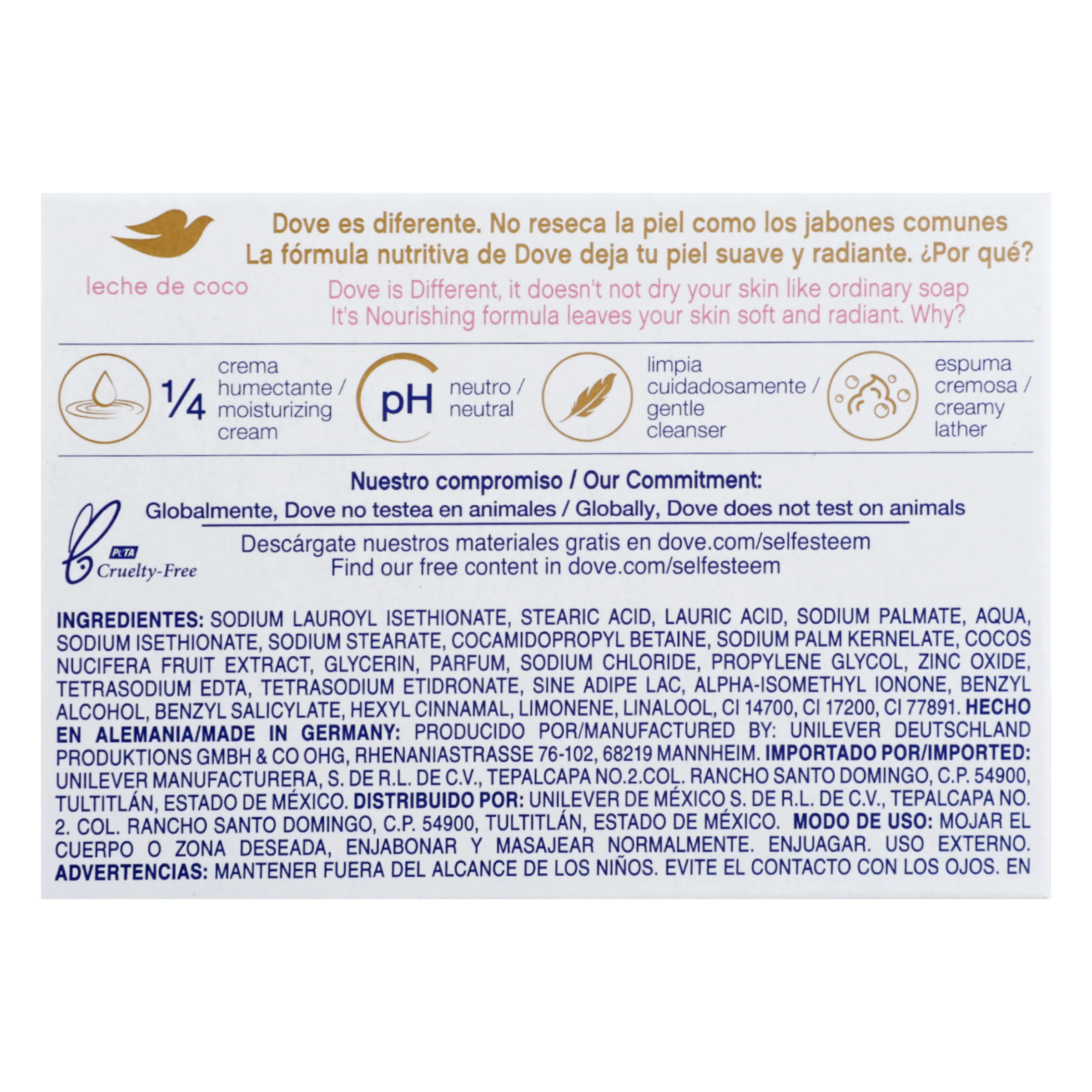 Jabon Dove Delicious Care Bar 135 G - Image 7