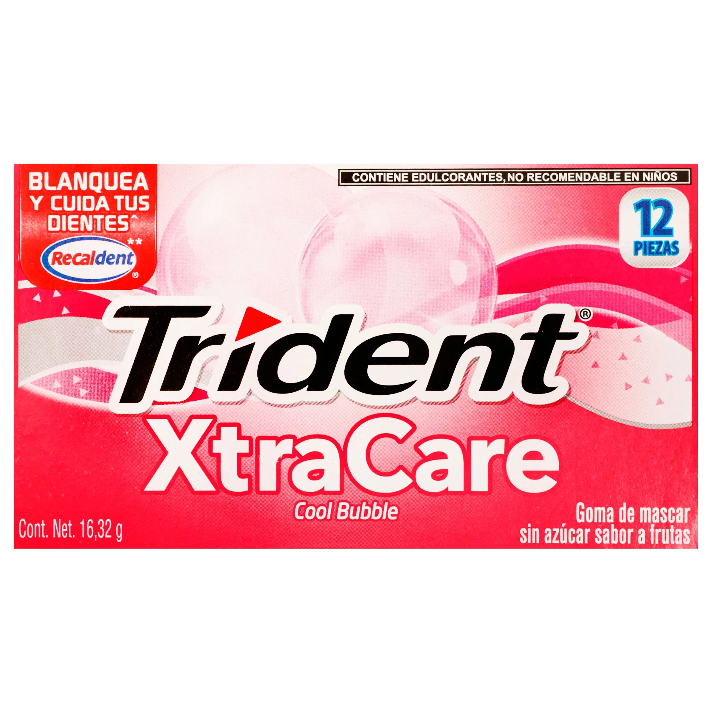 Chicle Trident Xtrac Cool Bubb S