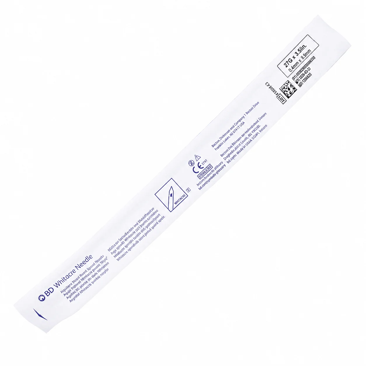 Aguja Whitacre 27 Gramos X 4.69 Larga