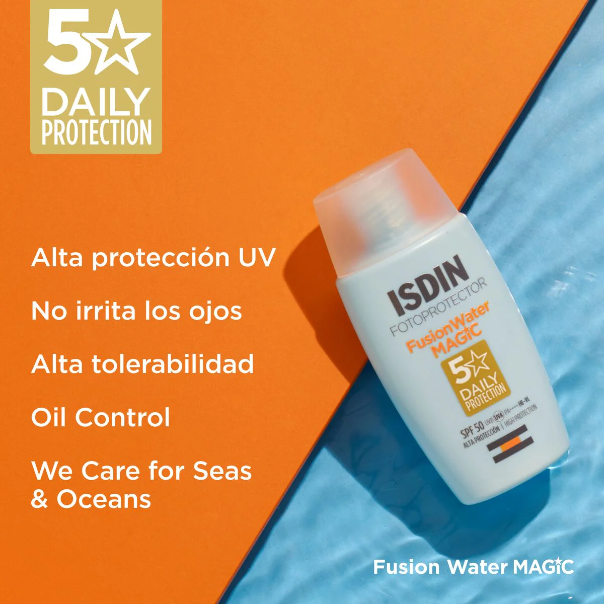 Isdin Fotoprotector Facial Spf 50 Fusion Water Magic 50 Ml - Image 5