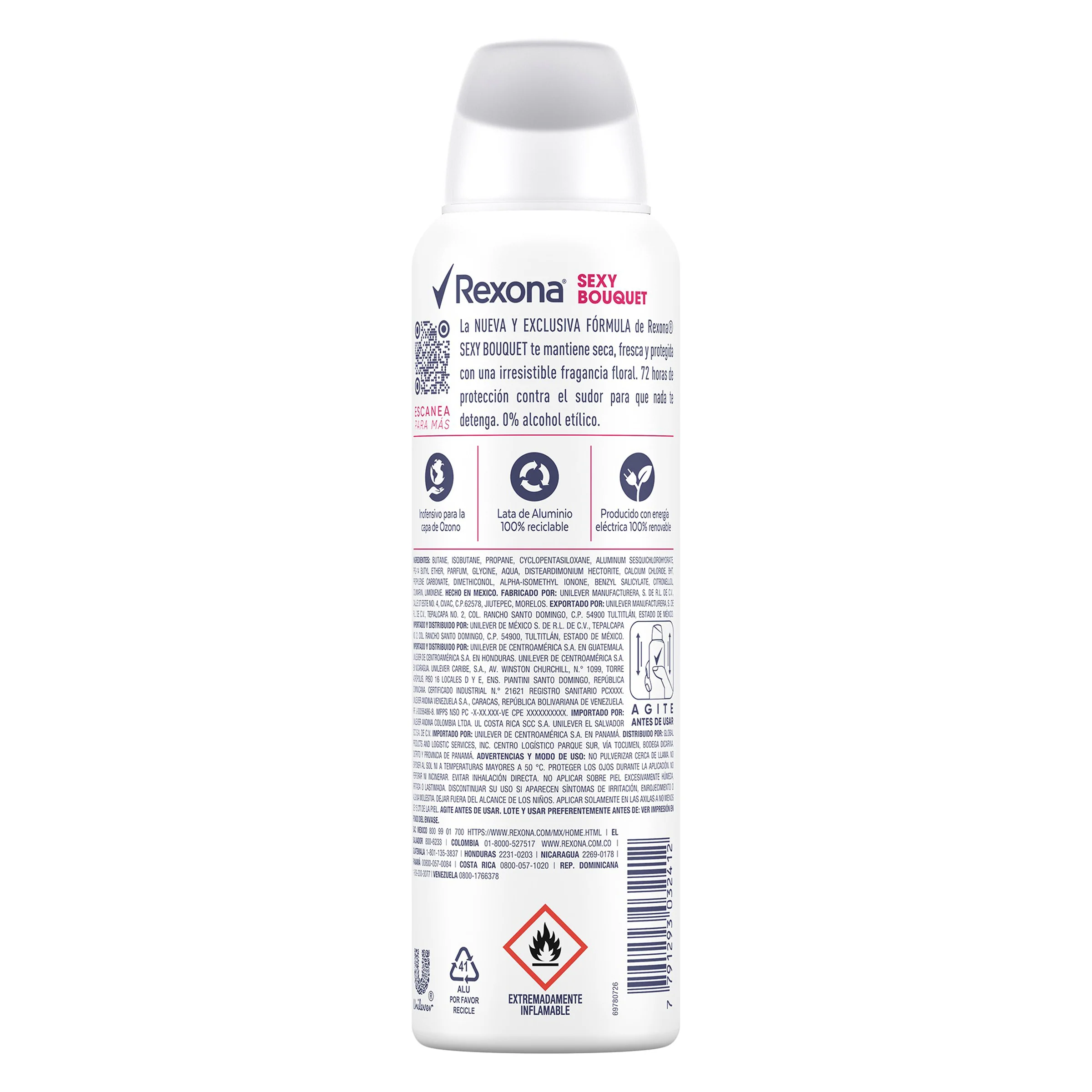 Desodorante Rexona For Woman Sexy Bouquet Spray 150 Ml - Image 7