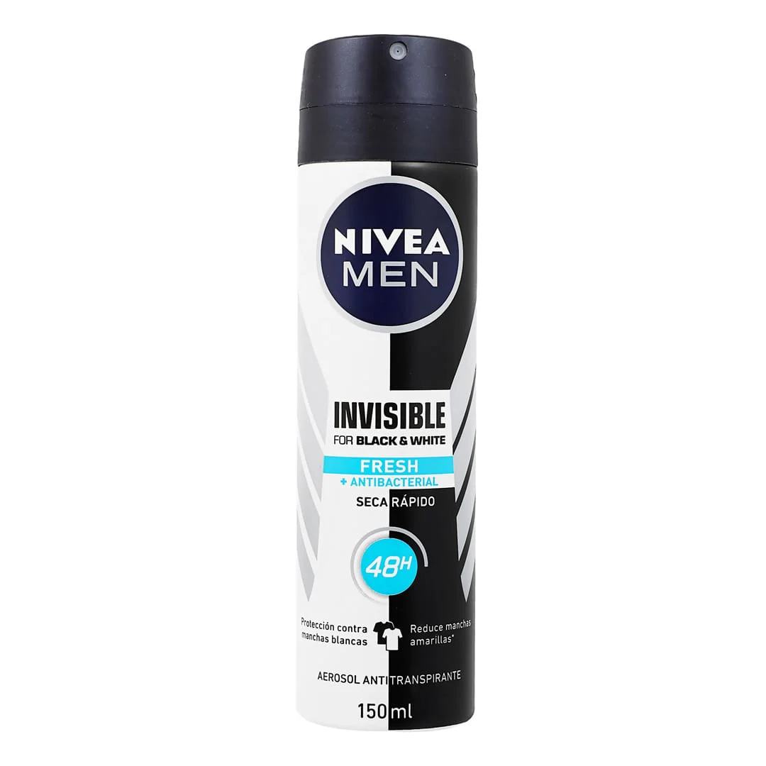 Desodorante Nivea Men Invisible For Black Spray 150 Ml