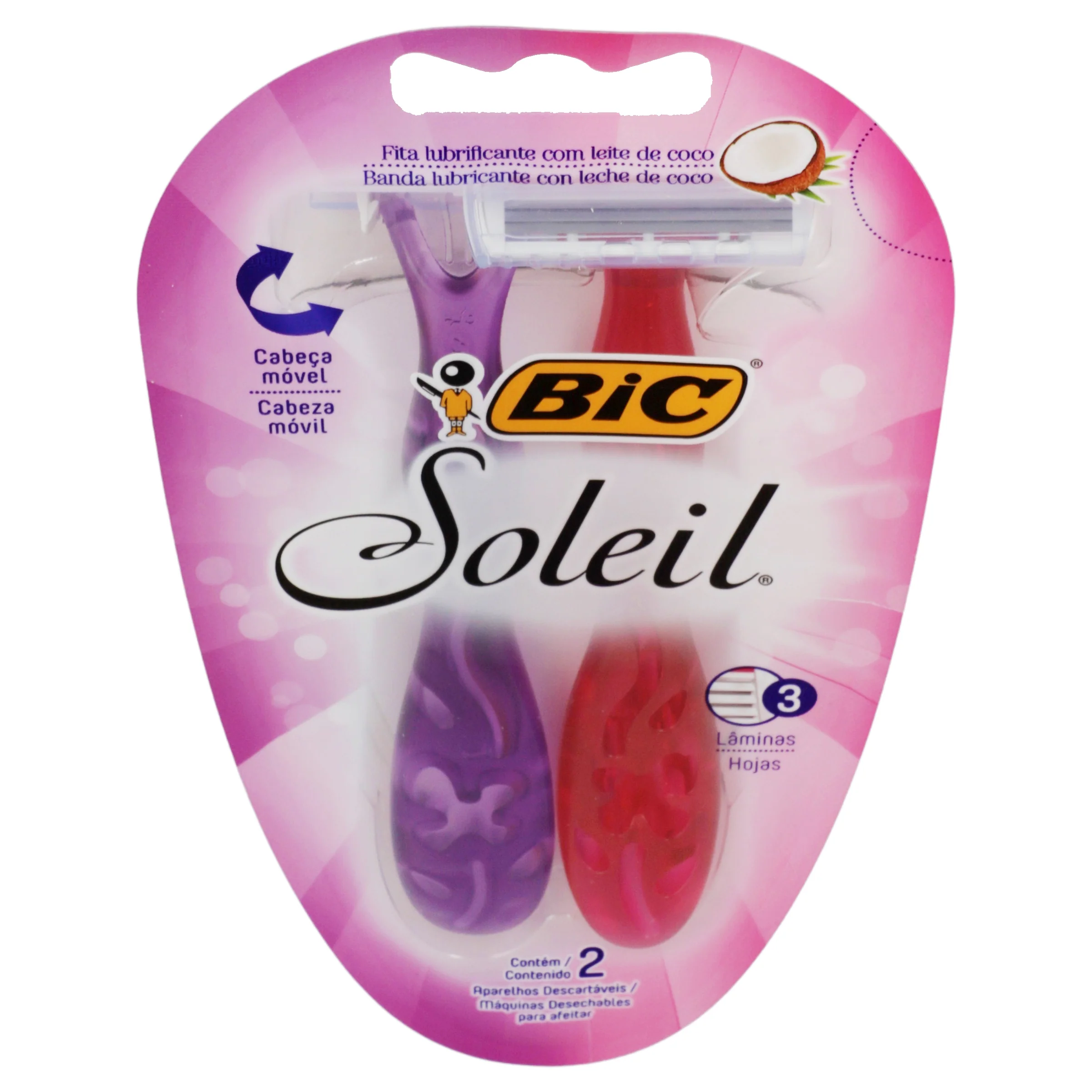 Rastrillo Bic Soleil Cabeza Movil Con 2 - Image 3