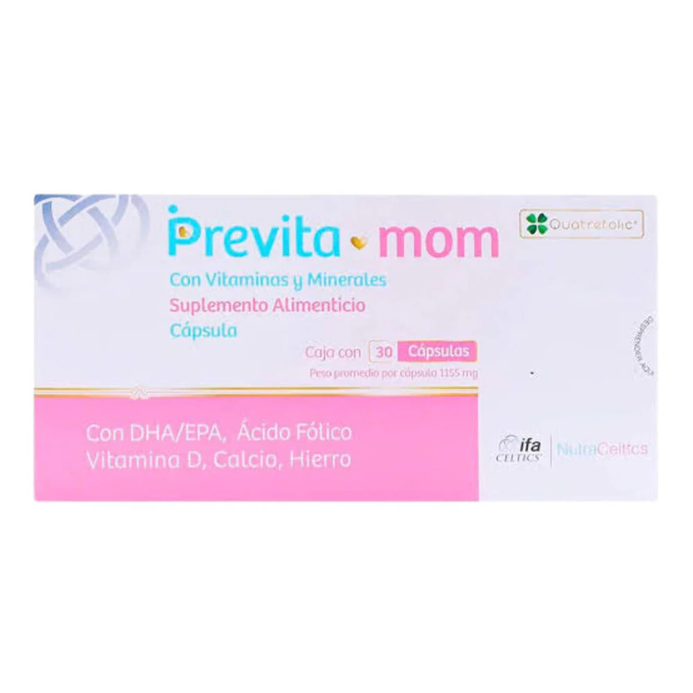 Previta Mom Suplemento Alimenticio Con 30 Capsulas