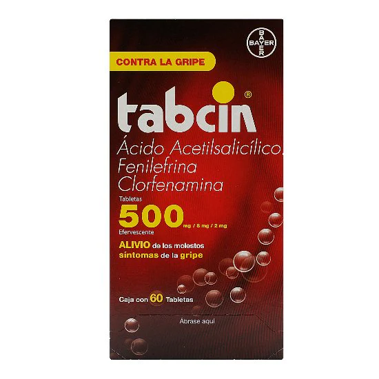 Tabcin 500 Miligramos Efervecentes Con 60 Tabletas