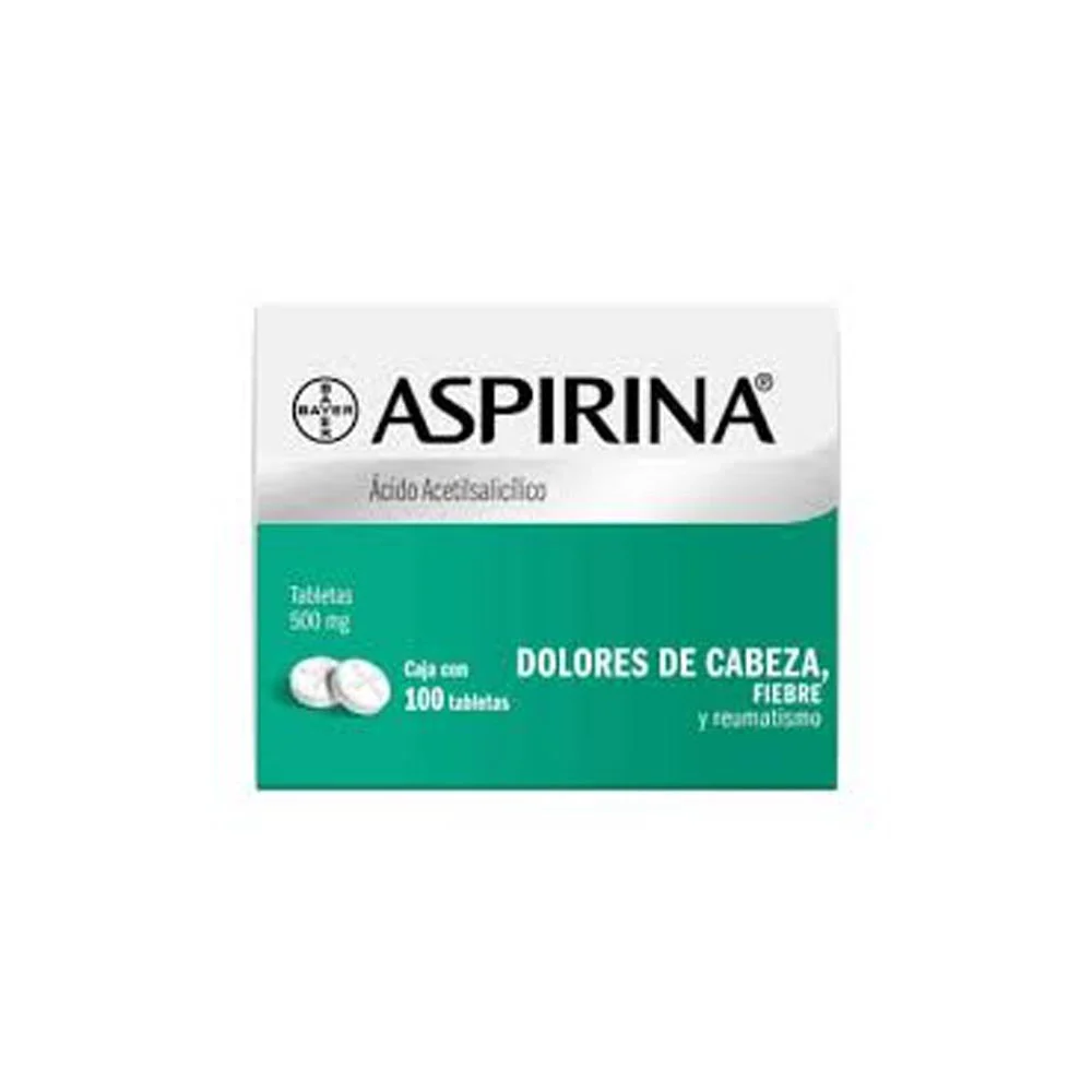 Aspirina 500 Mg Tabletas 100