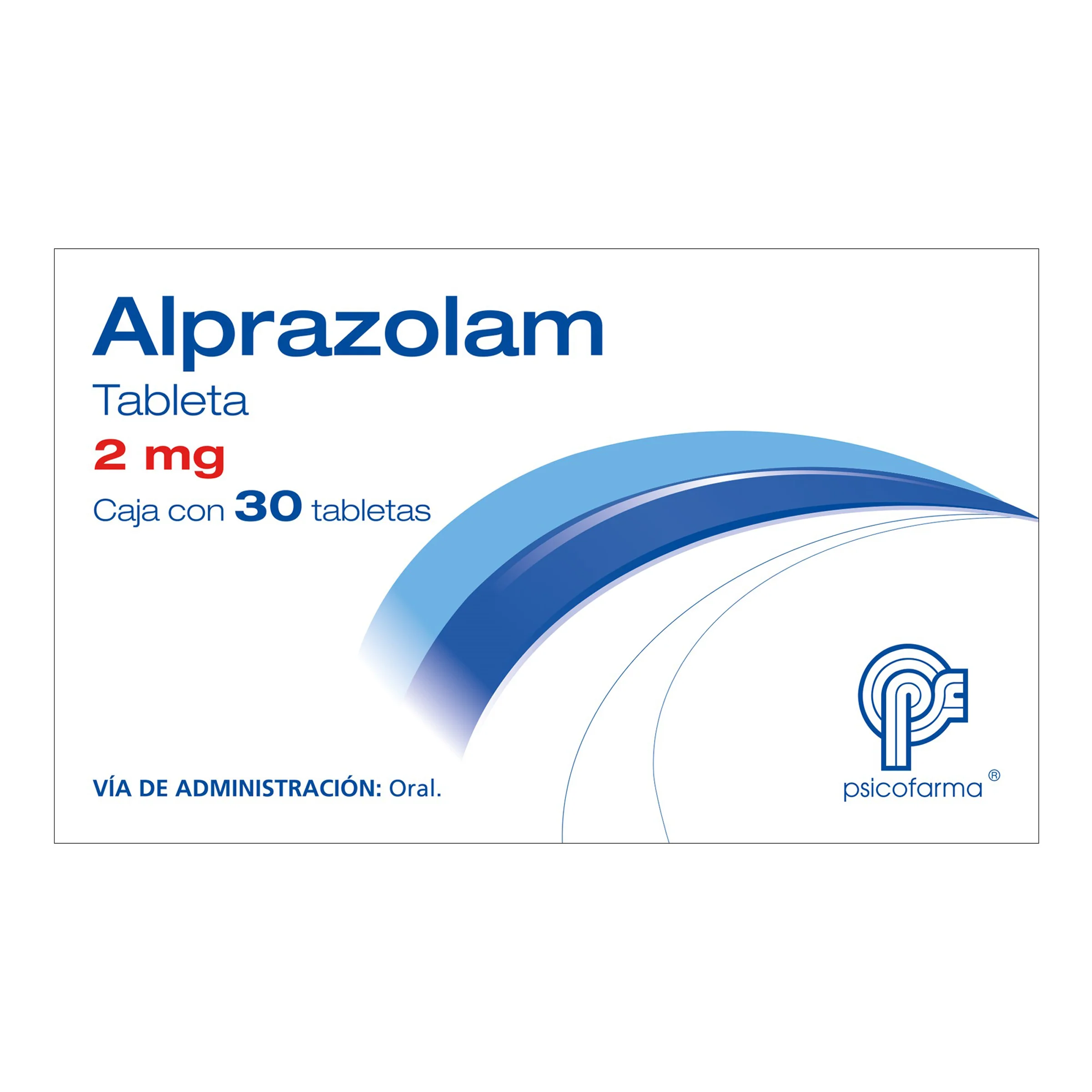 Alprazolam 2 Mg Con 30 Tabletas