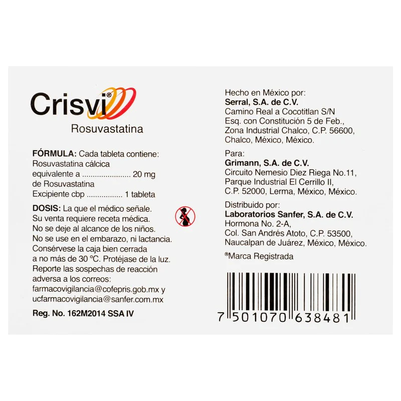 Crisvi 20 Mg Tabletas 30 - Image 6