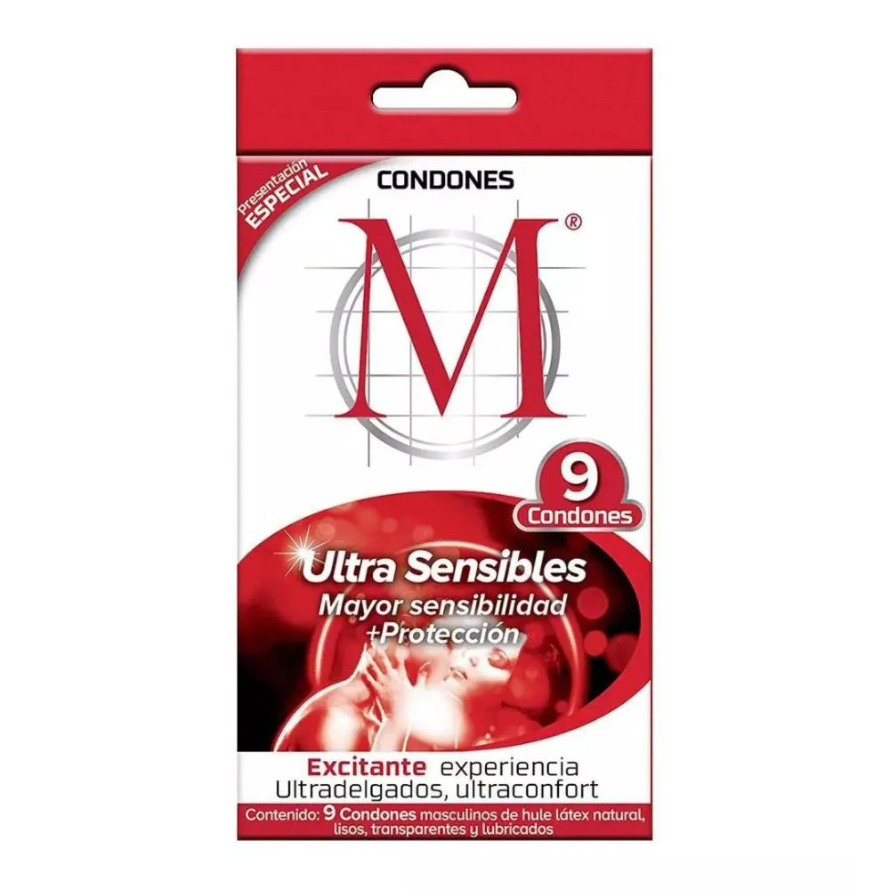 Preservativo M-Force Ultrasensible Con 9