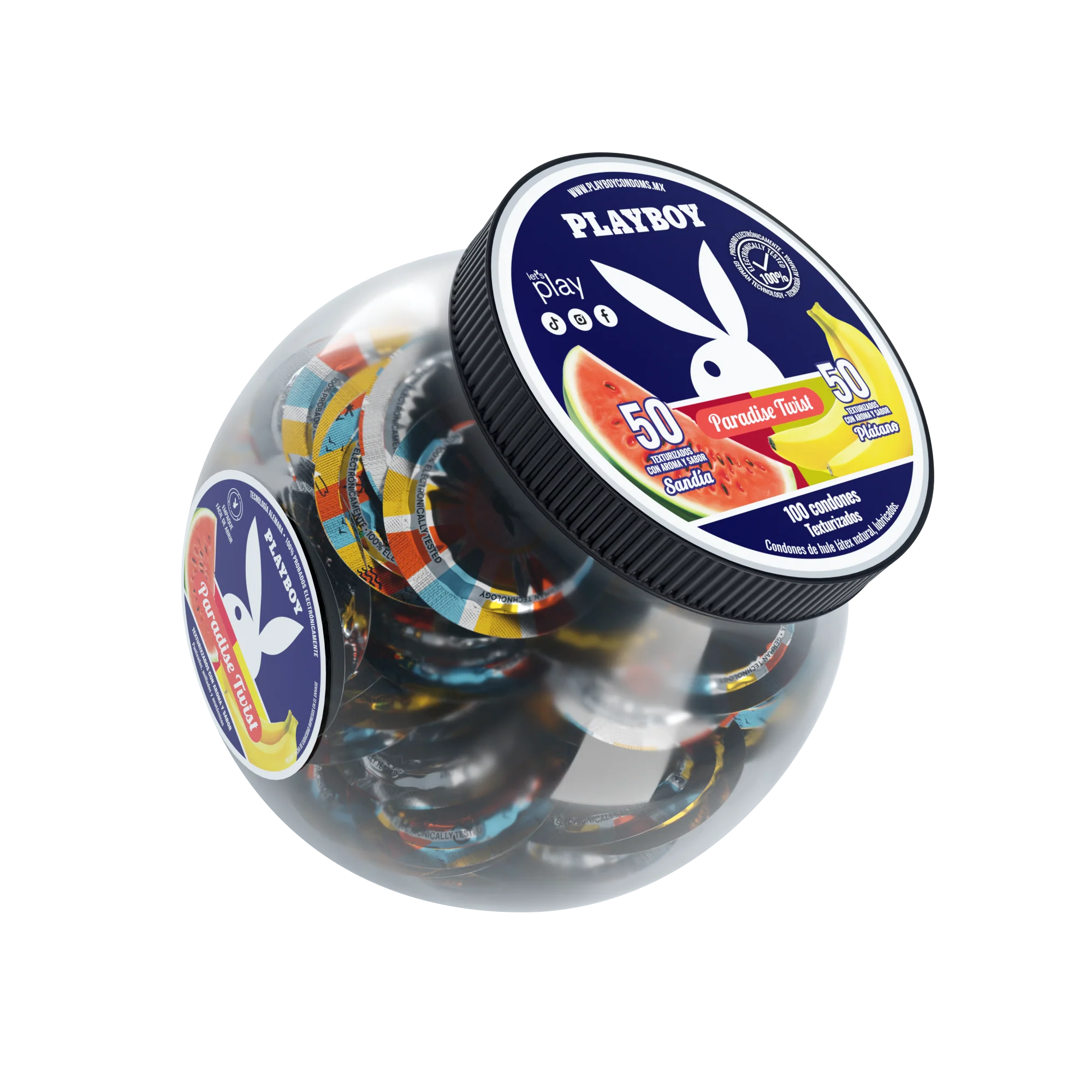 Vitrolero Playboy Aroma Sabores Con 100 Piezas