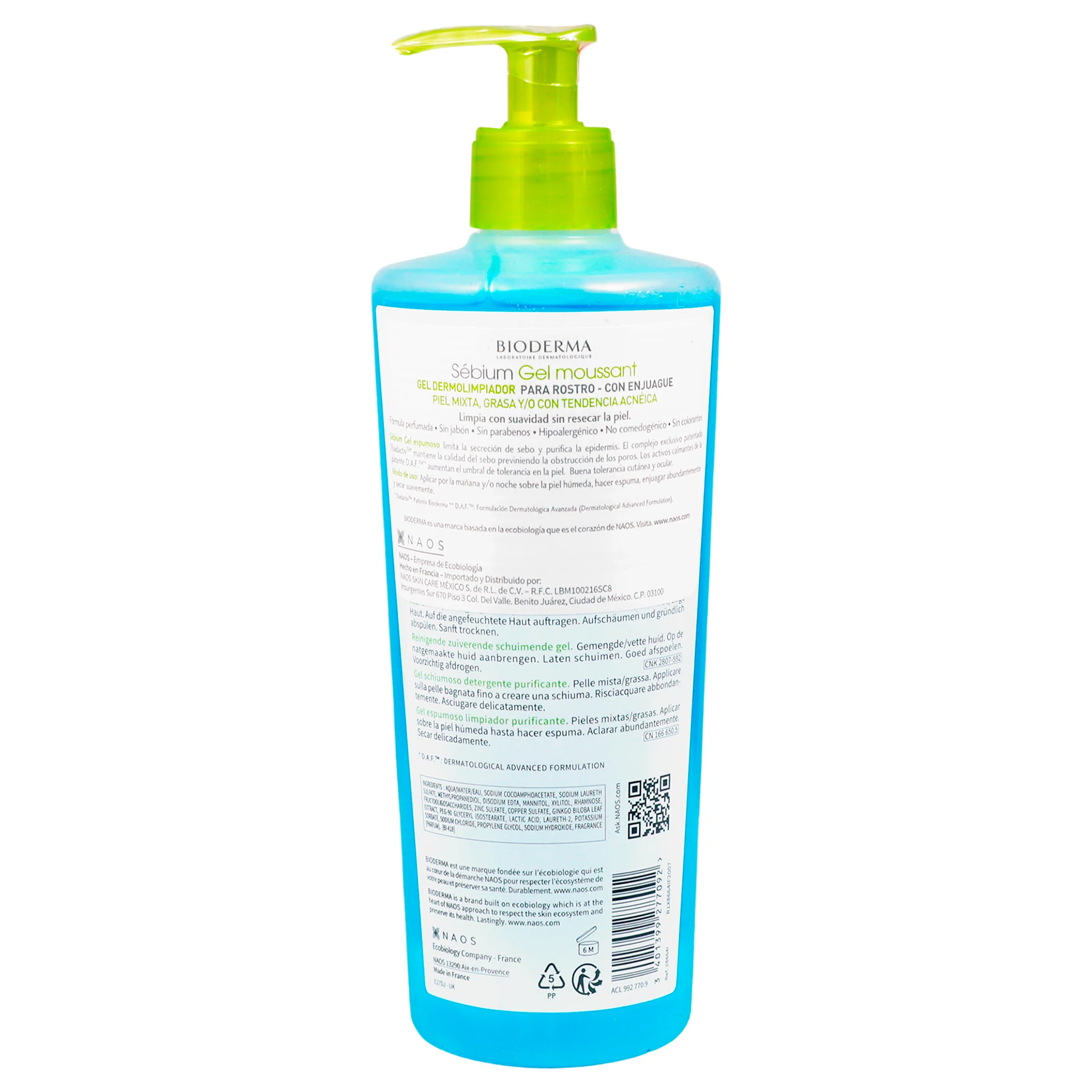 Gel Limpiamdor Sebium Gel Piel Mix 500 Ml - Image 5
