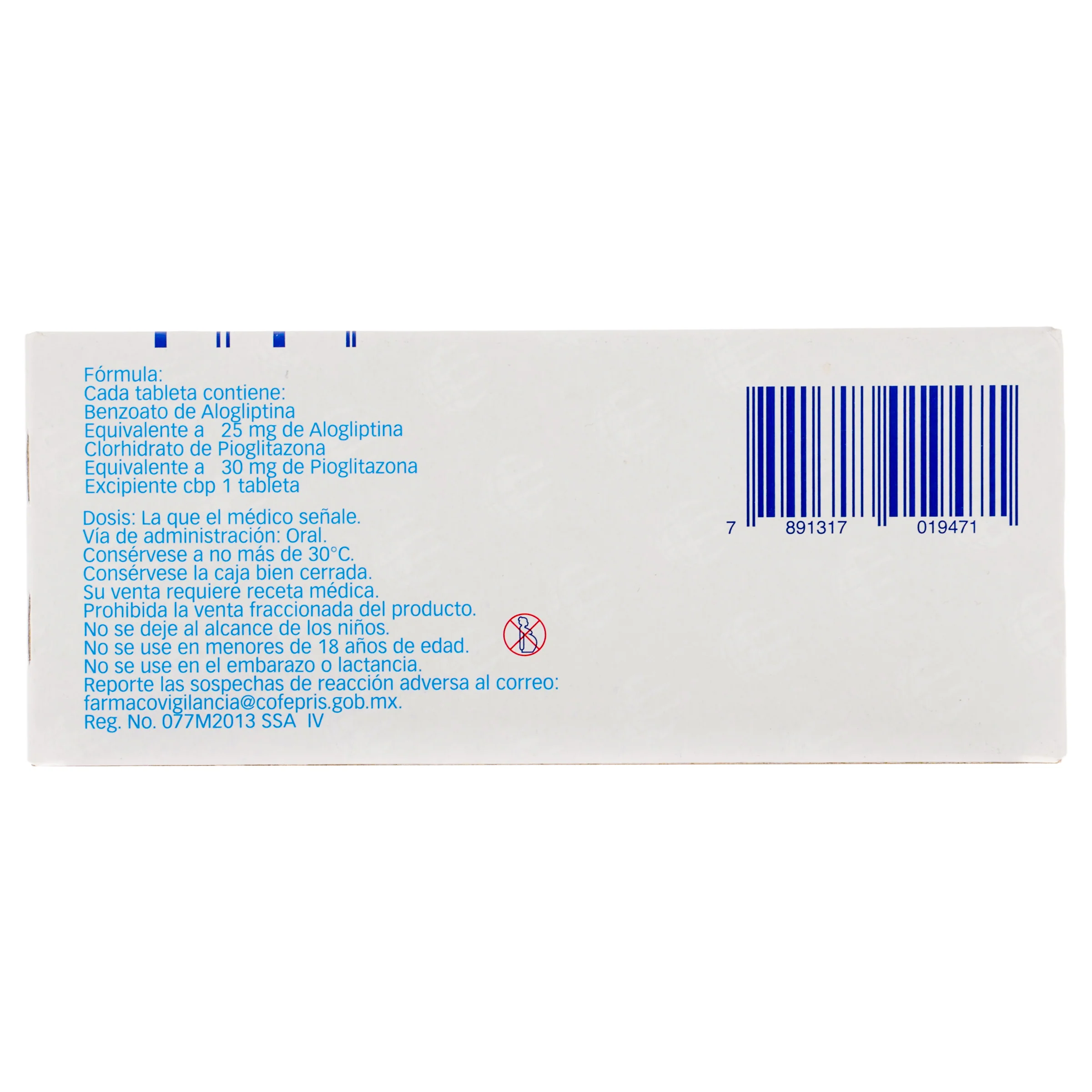 Incresina P 25 Mg 30 Mg Con 28 Tabletas - Image 7