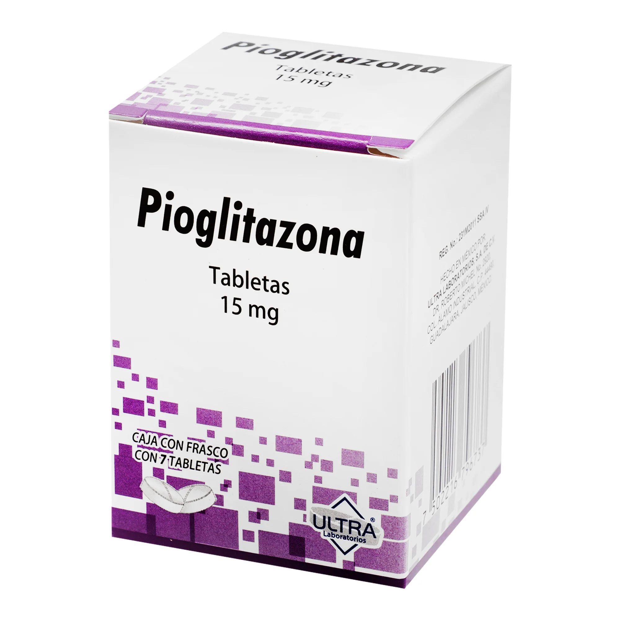 Pioglitazona 15 Mg Con 7 Tabletas - Image 3