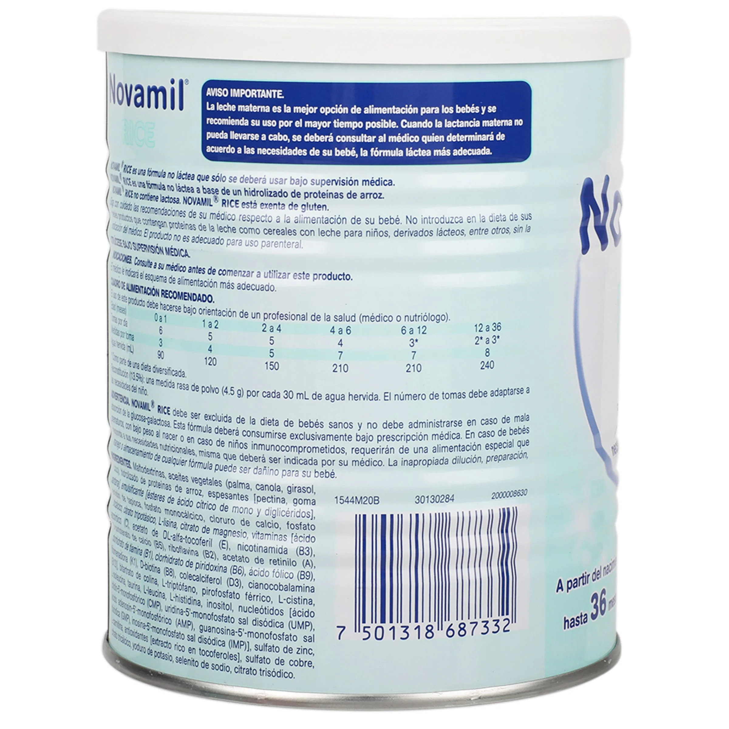 Novamil Rice Formula No Lactea 400 G - Image 9