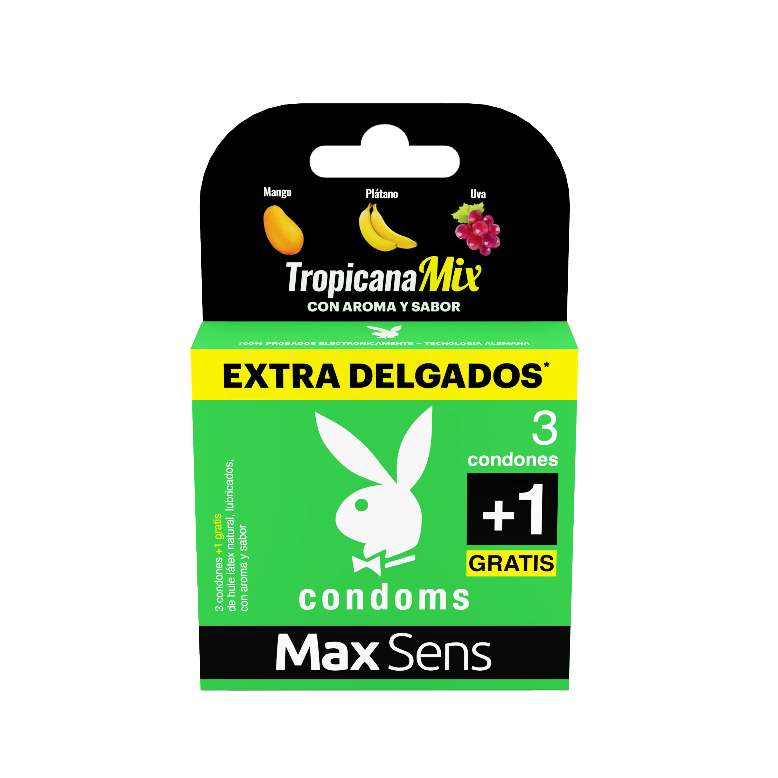 Preservativo Playboy Tropicana Mix Con 3 Piezas
