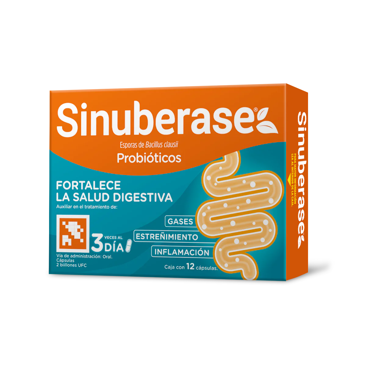 Sinuberase Capsulas 12