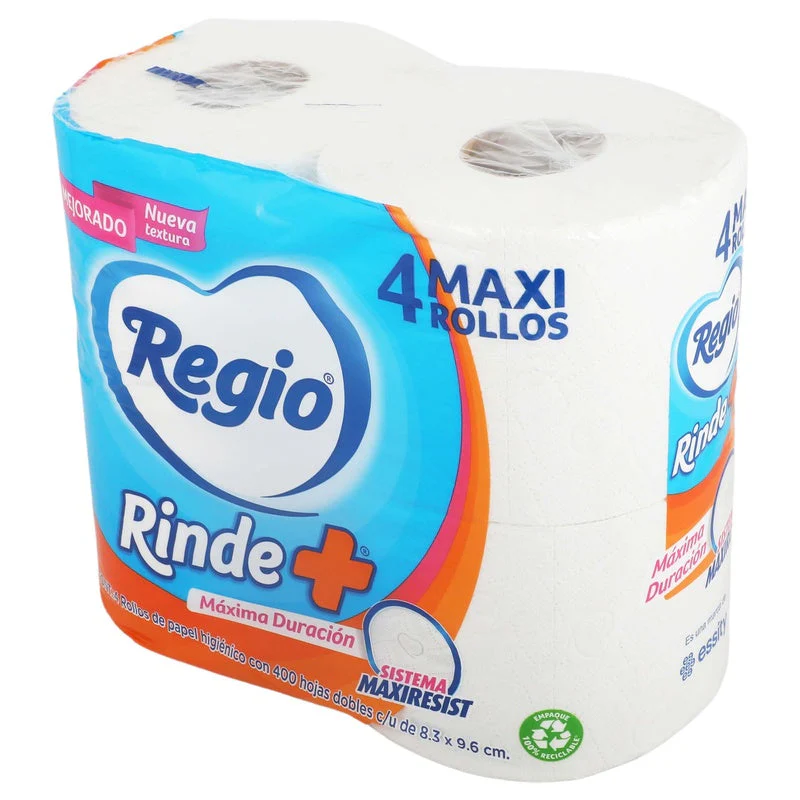 Papel Higienico Regio Rinde+ Con 4 Rollos - Image 5