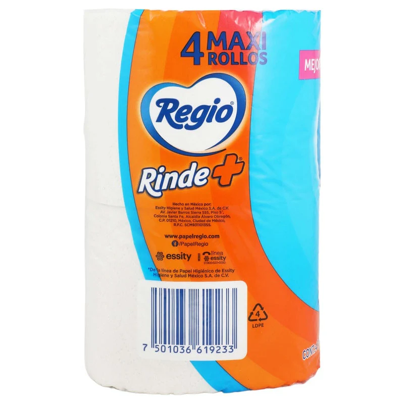 Papel Higienico Regio Rinde+ Con 4 Rollos - Image 6
