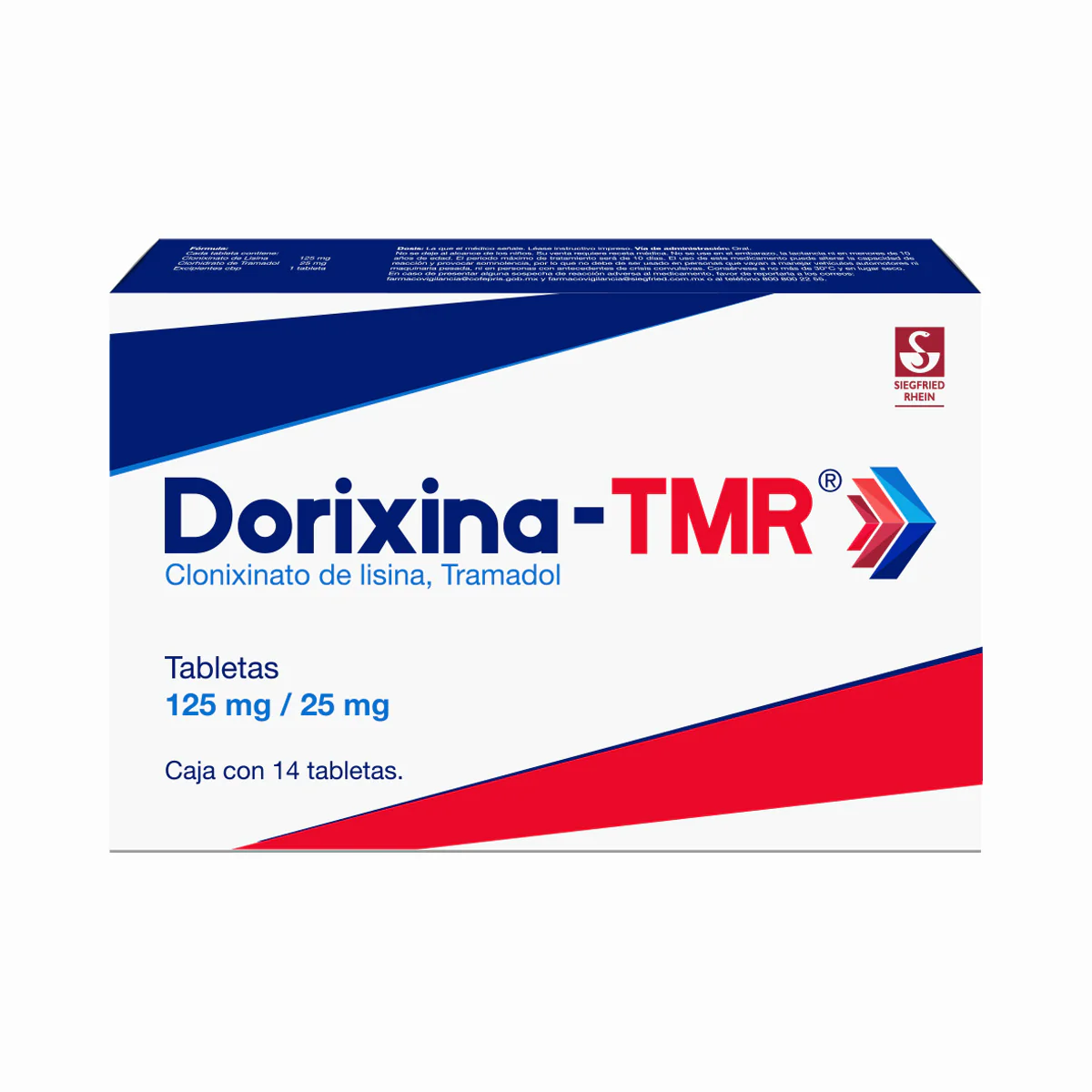 Dorixina-Tmr 125 Mg / 25 Mg Con 20 Comprimidos