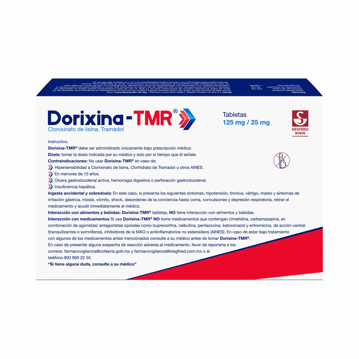 Dorixina-Tmr 125 Mg / 25 Mg Con 20 Comprimidos - Image 4