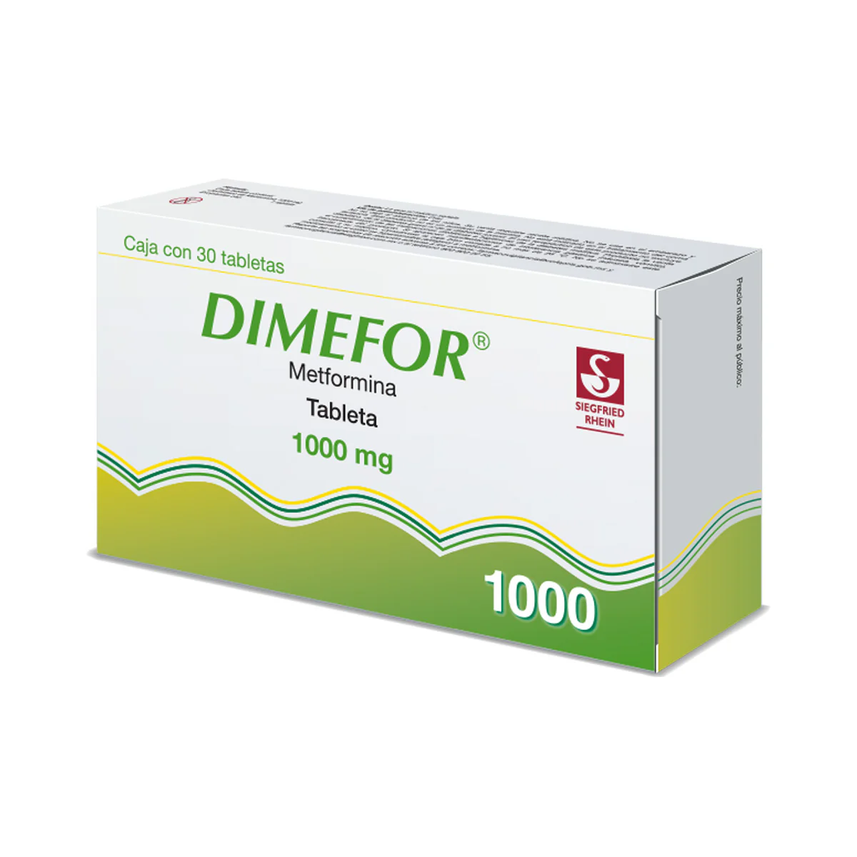 Dimefor 1000 Mg - Caja Con 30 Tabletas (Metformina) - Image 2