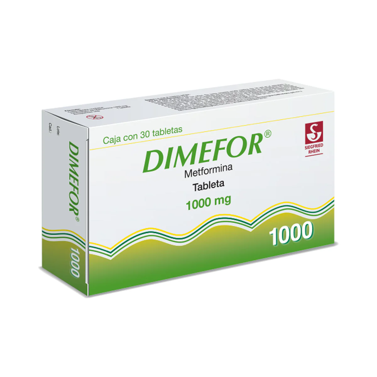 Dimefor 1000 Mg - Caja Con 30 Tabletas (Metformina) - Image 3