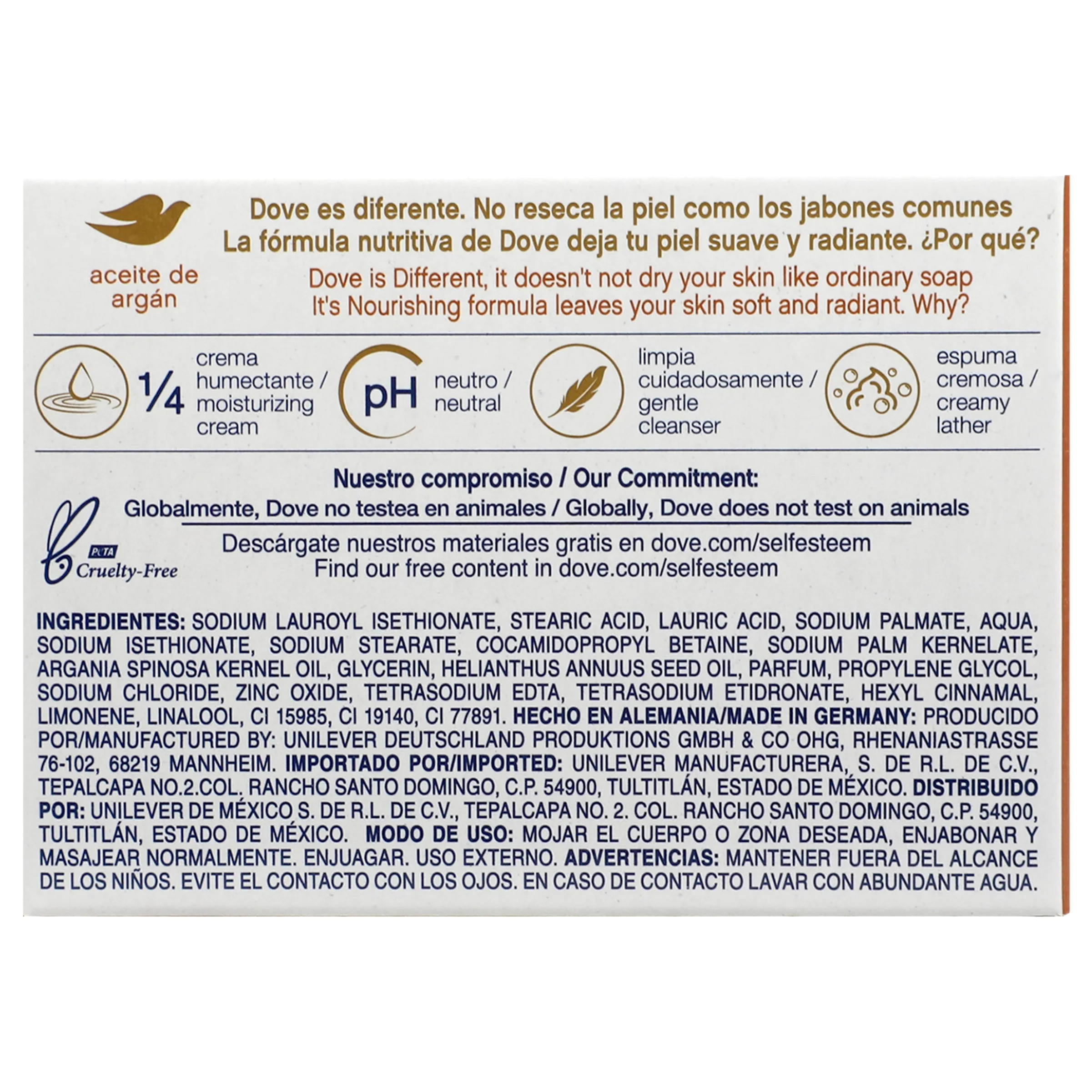 Jabon Dove Beauty Bar Ac Argan 135 G - Image 7