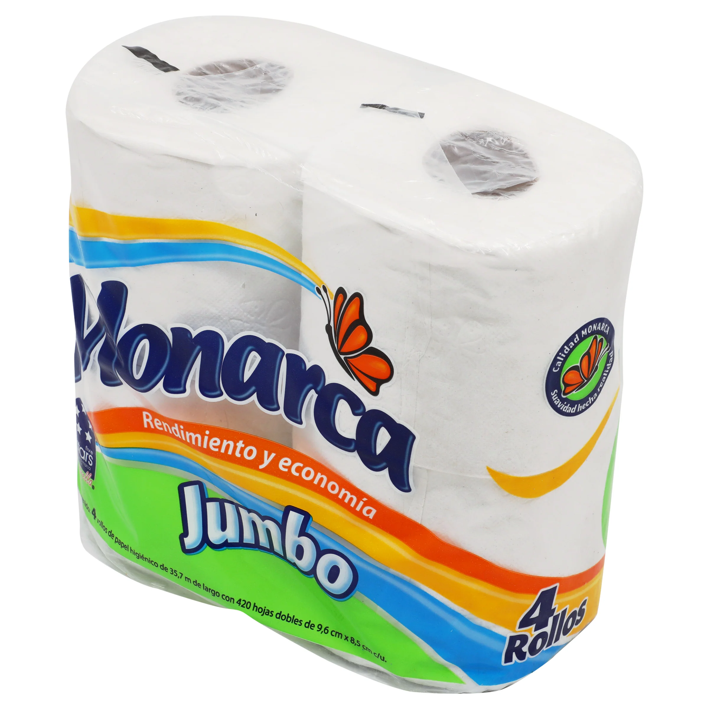 Papel Higienico Monarca C/4 Rollos 400 Hojas - Image 3