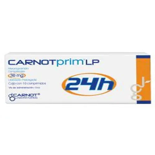 Carnotprim Lp 30 Mg Liberacion Prolongada Con 10 Tabletas