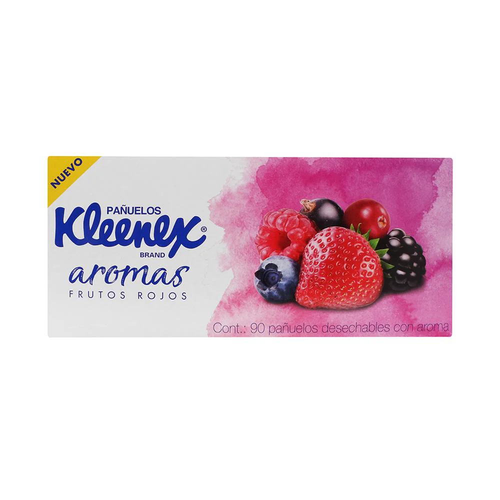 Pañuelos Kleenex Aromas Frutos Rojos Con 90 Pañuelos