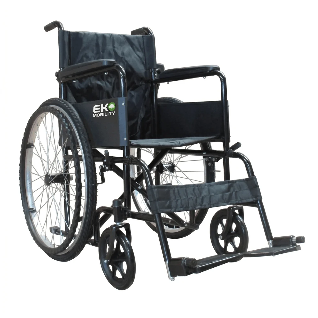 Wxd18Nefdap Silla De Ruedas 18 Negra Fija/ Removible Alum Neumatico 8X1