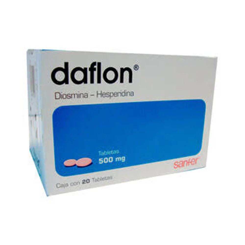 Daflon 500 Mg 20 Tabletas Pack 3 Piezas