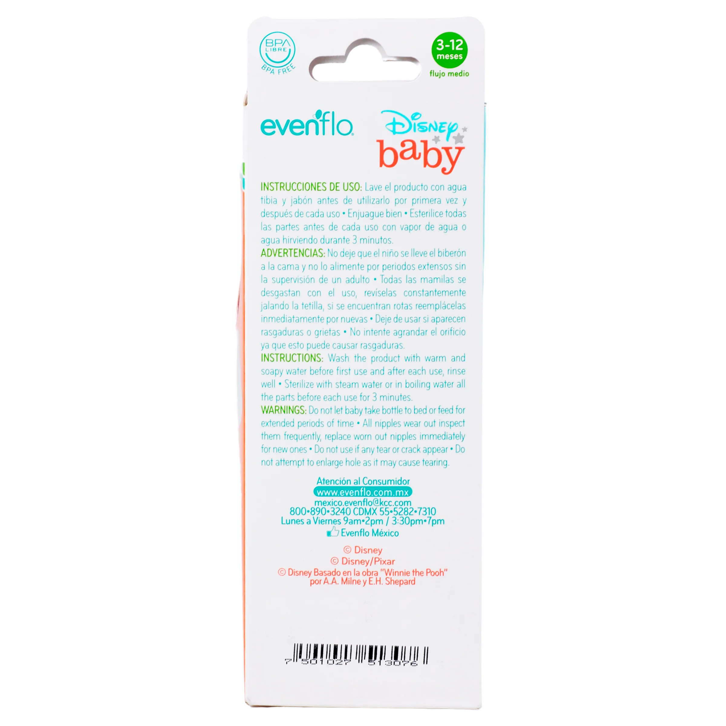 Biberón Evenflo Disney Cuello Anch 9 Oz - Image 14