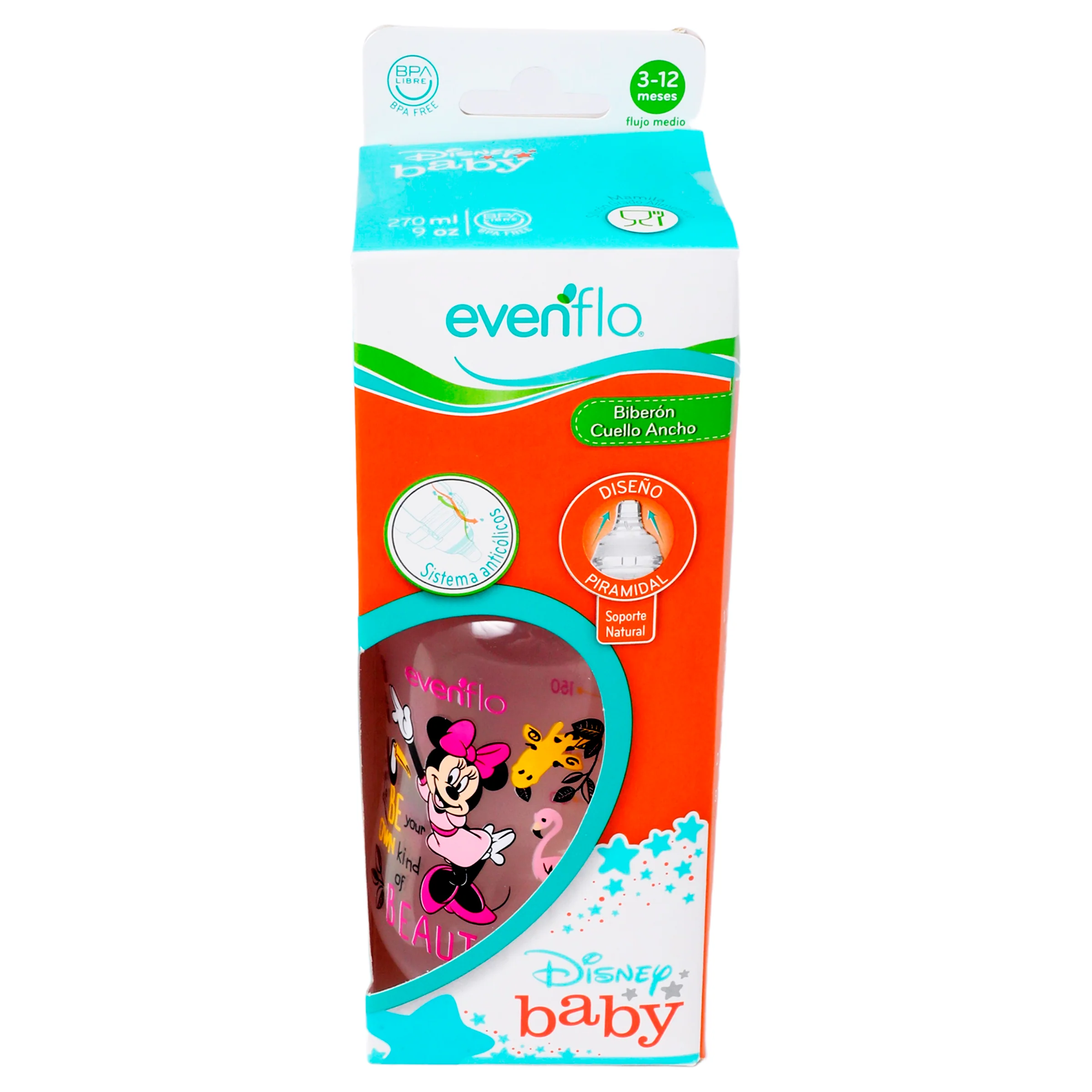 Biberón Evenflo Disney Cuello Anch 9 Oz - Image 5