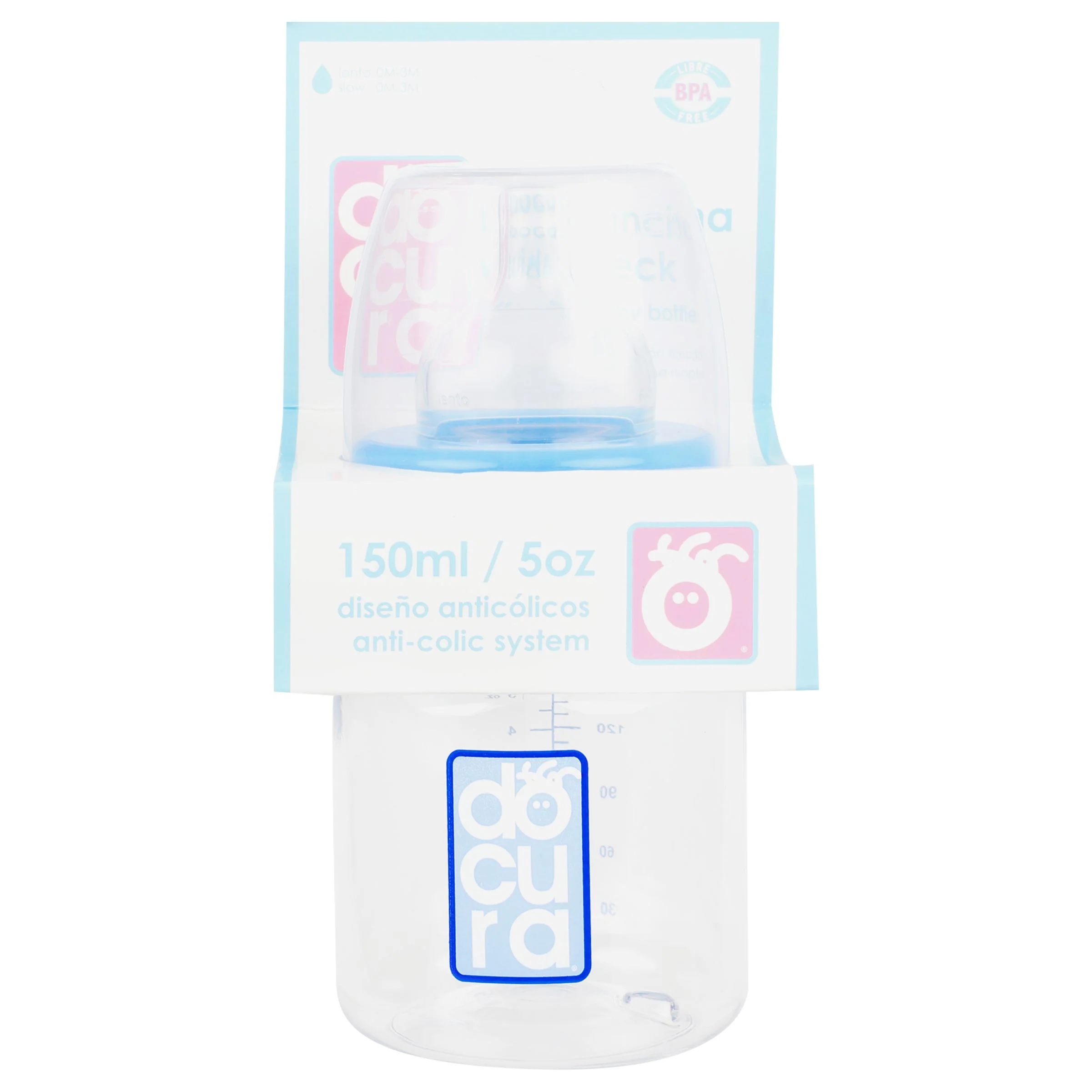 Bib Docura Azul Boca Ancha 5 Oz