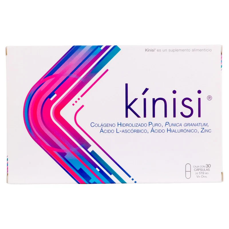 Kinisi 514 Mg (Colag Hidrolizado/Ac Hialuronico) Suplemento Alimenticio Con 30 Capsulas