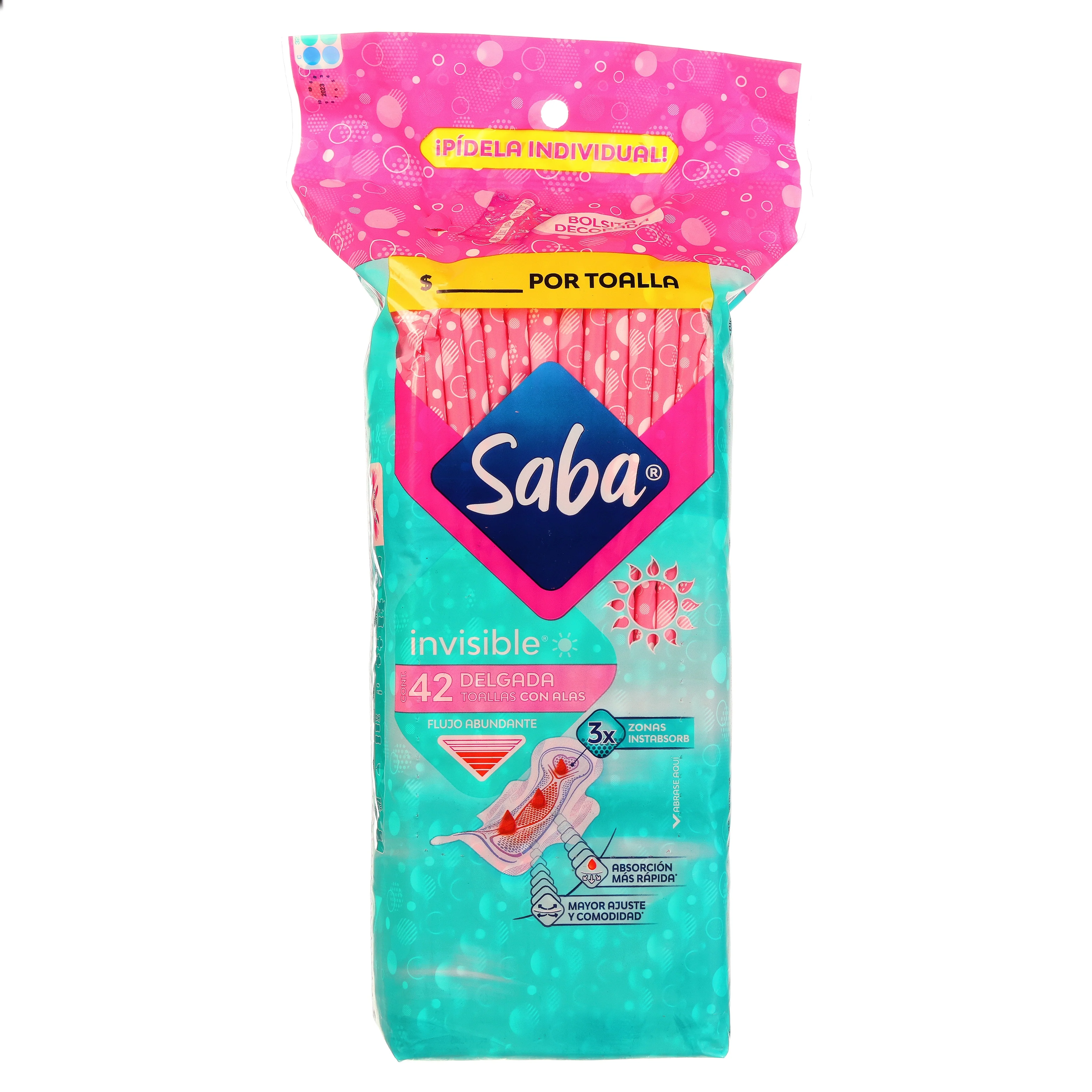 Toallas Sanitarias Saba Invisible Con A 42