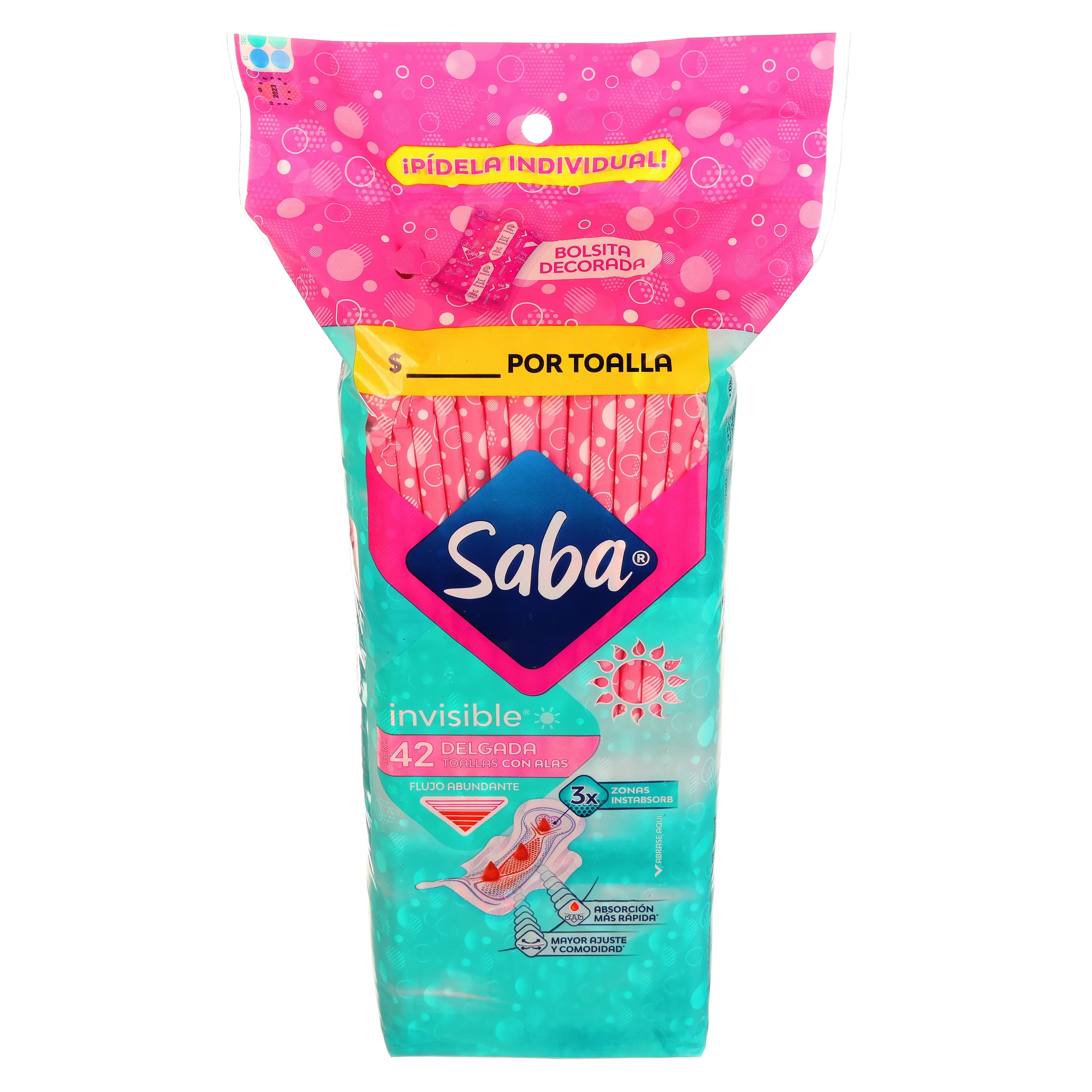 Toallas Sanitarias Saba Invisible Con A 42 - Image 3