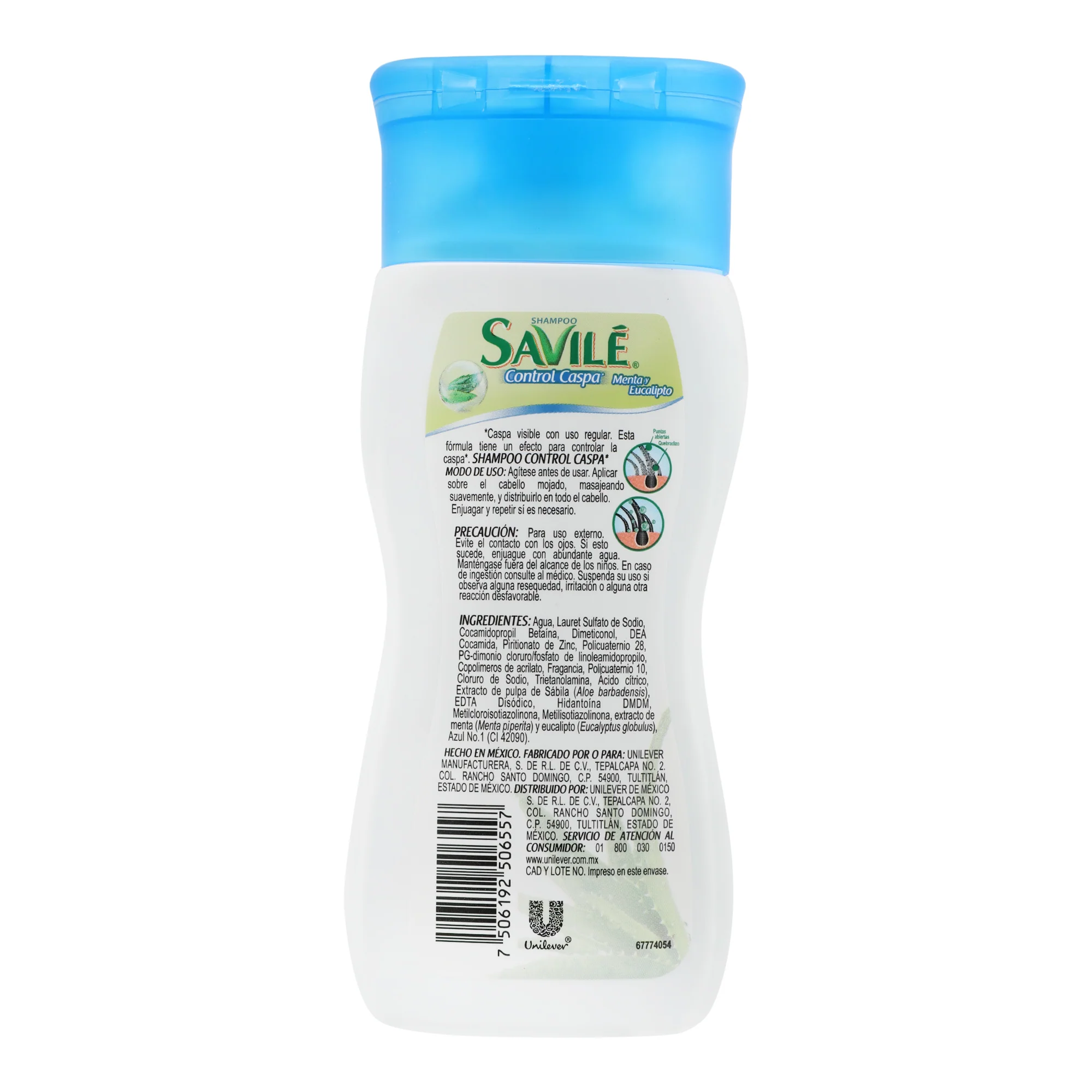 Shampoo Savile Control Caspa Crec Salud 180 Ml - Image 4