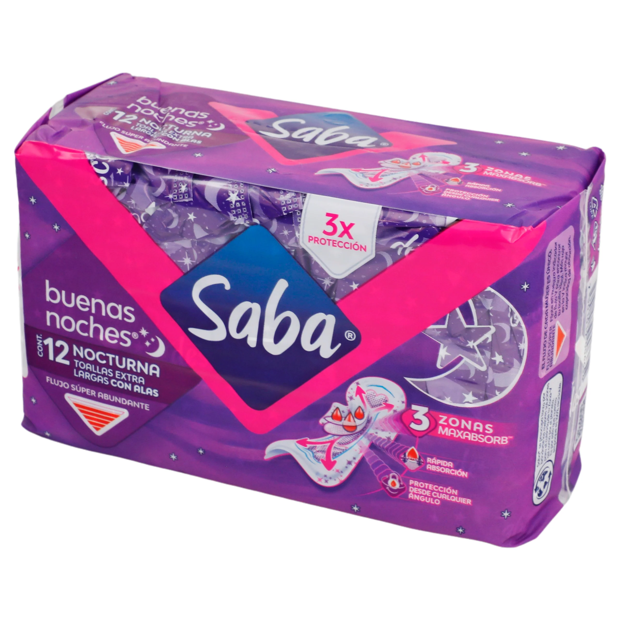 Toallas Sanitarias Sabab-Noche-Lga12 - Image 4