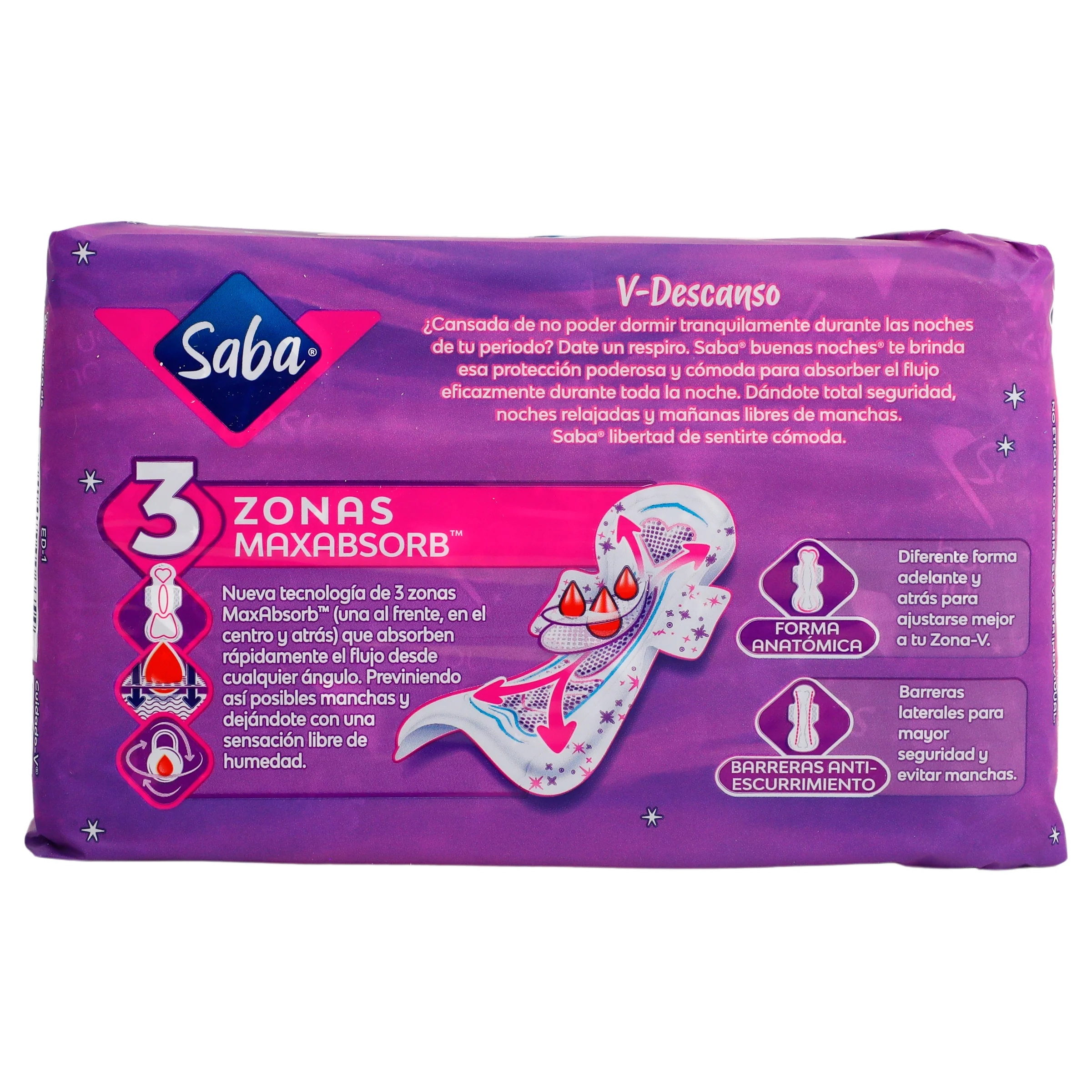 Toallas Sanitarias Sabab-Noche-Lga12 - Image 7