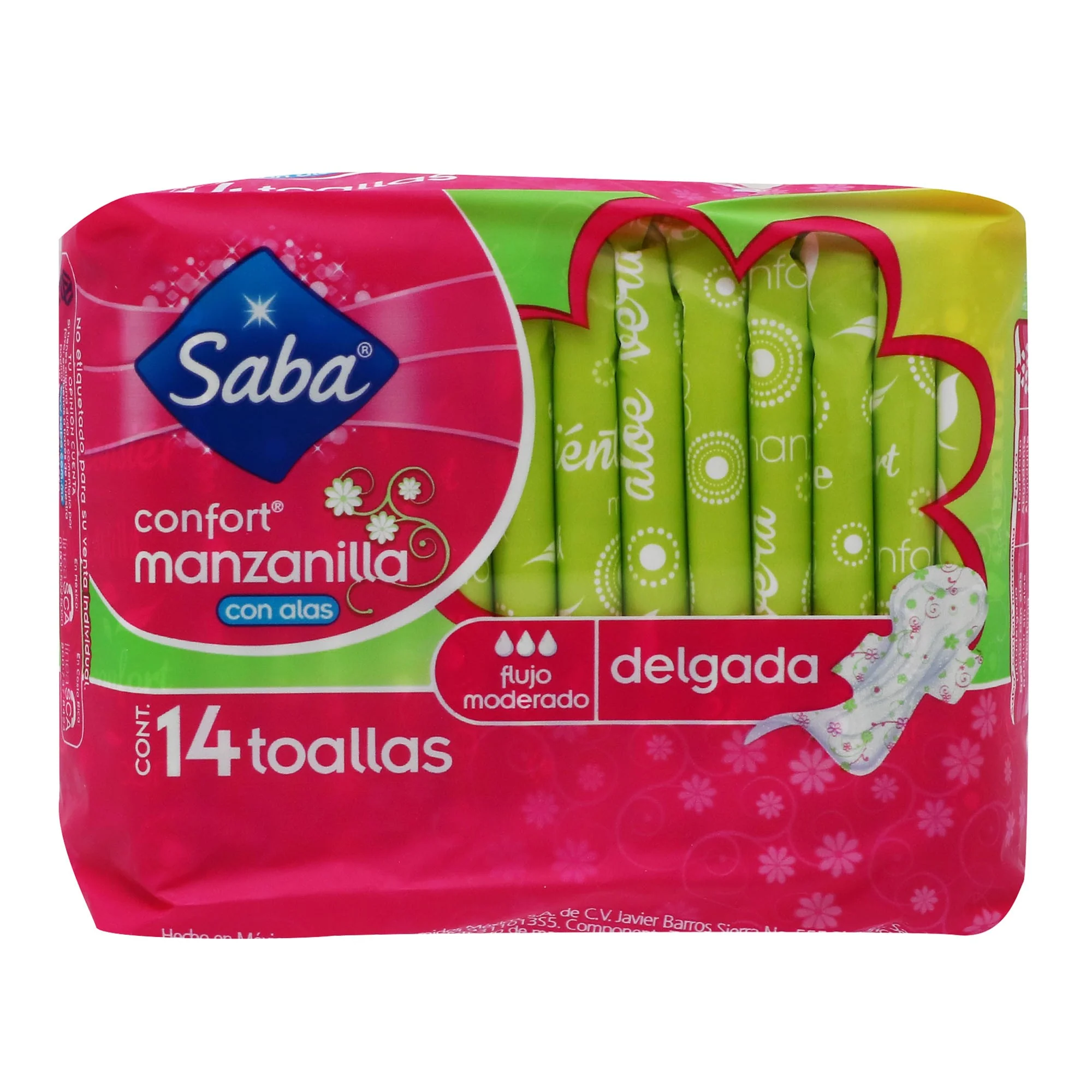 Toallas Sanitarias Saba Confmzladelg A14