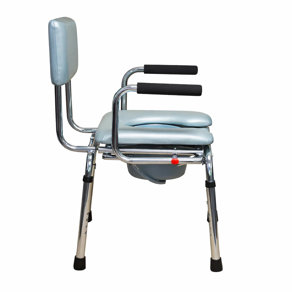 Ec800101C Silla Comodo Extra Ancha Cromada Con Descansa Brazo Y Al - Image 2